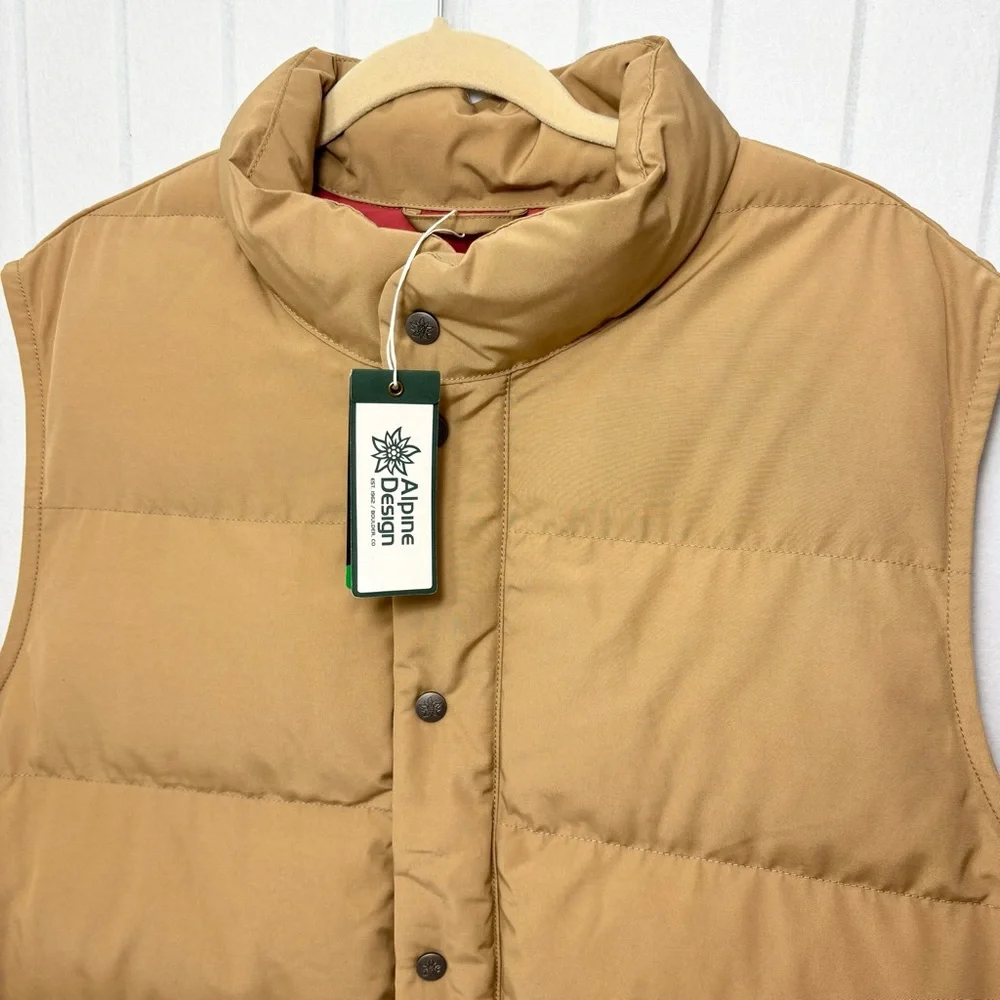Alpine Design Puffer Vest Mens Size XL Sahara‎ Sand Thermolite New